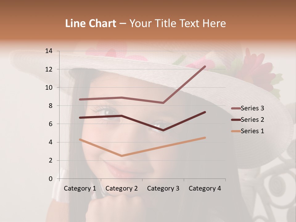 Girl Pose Easter PowerPoint Template