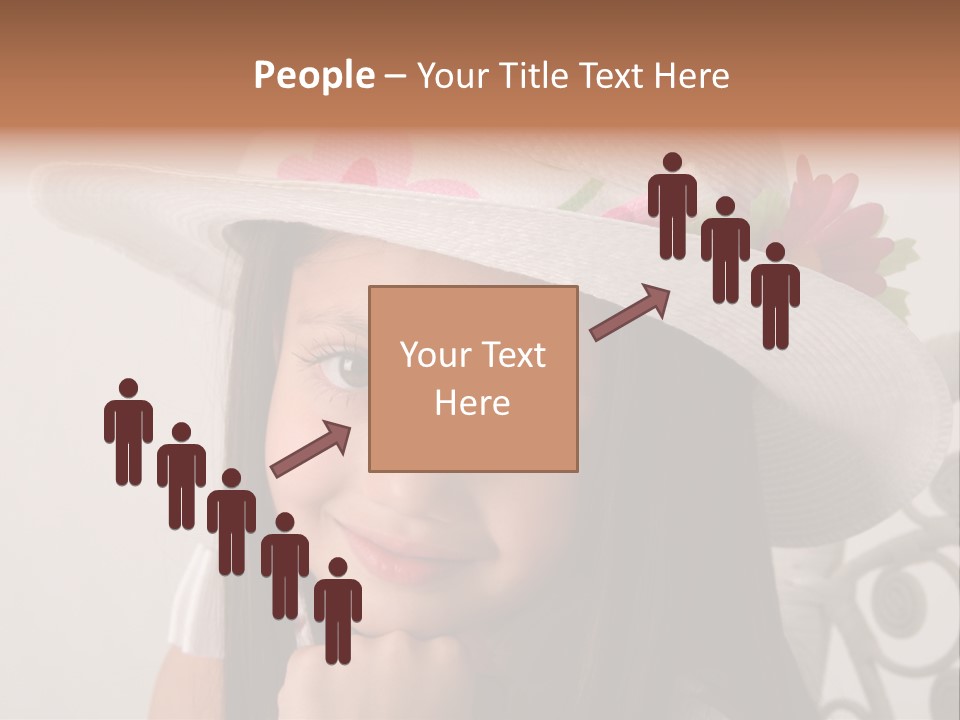 Girl Pose Easter PowerPoint Template