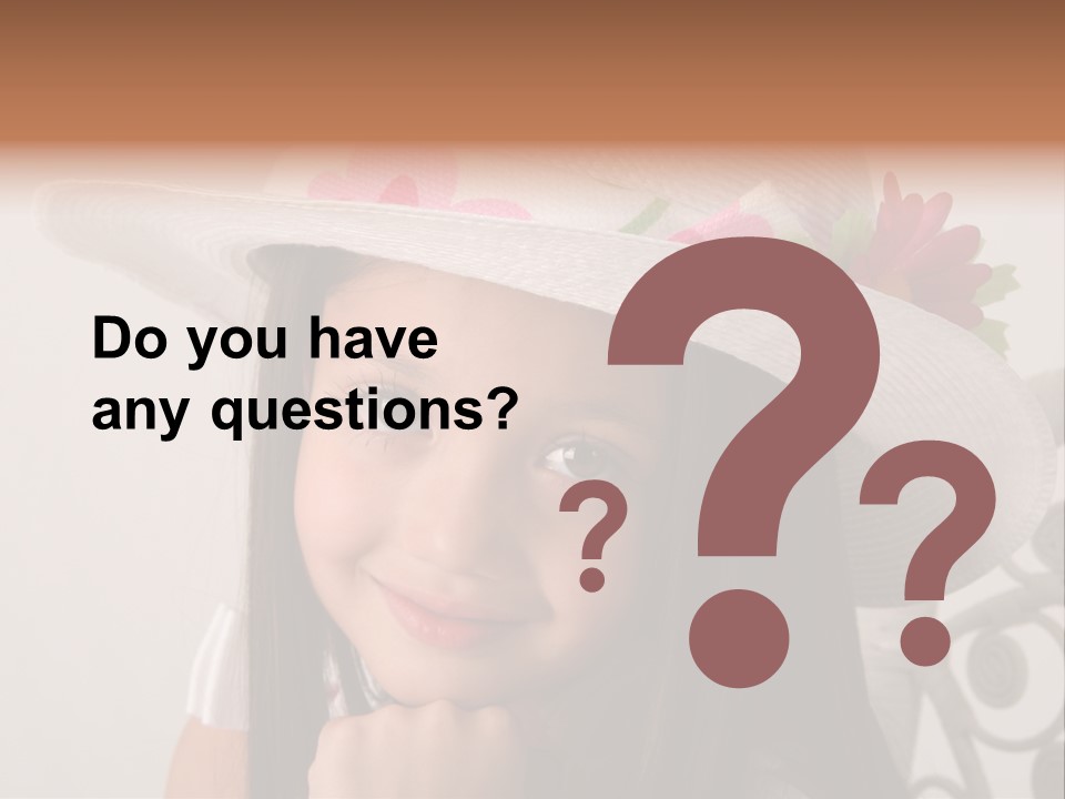 Girl Pose Easter PowerPoint Template