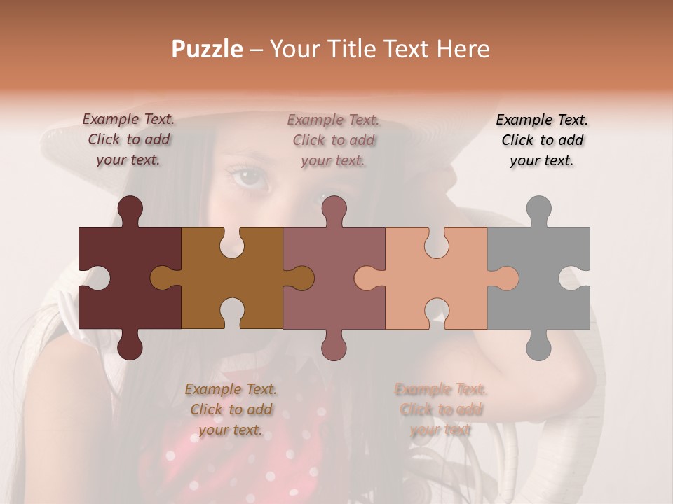 Hat Posed Cutie PowerPoint Template