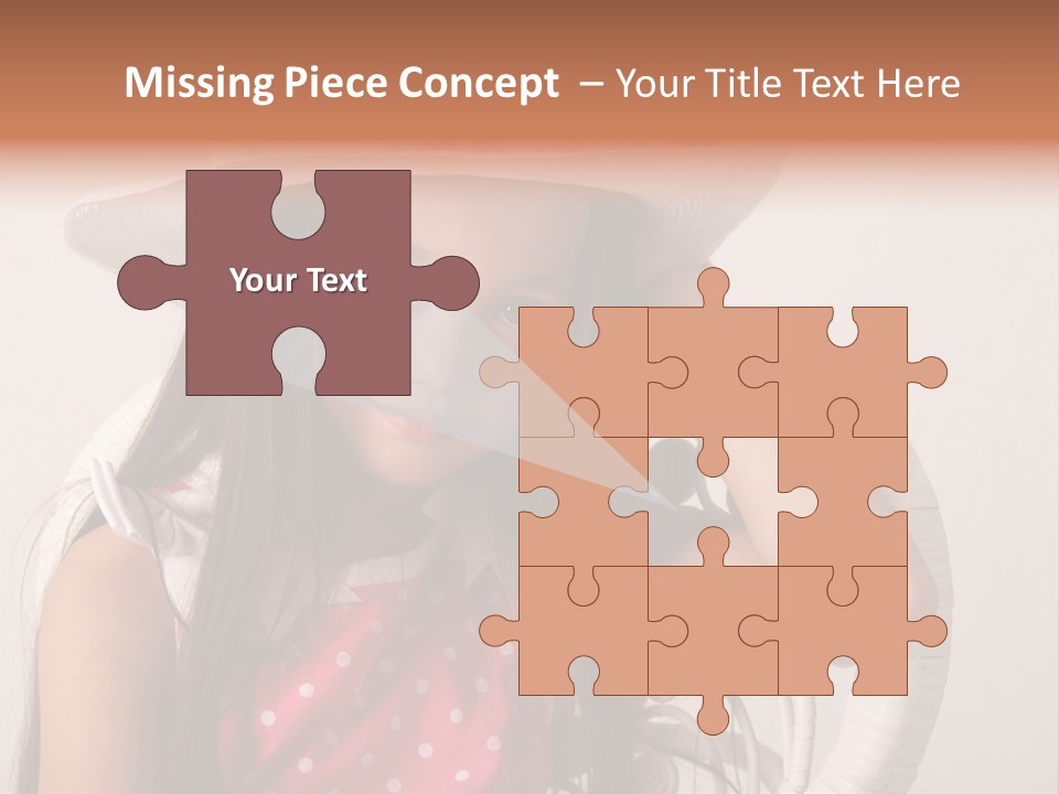 Hat Posed Cutie PowerPoint Template