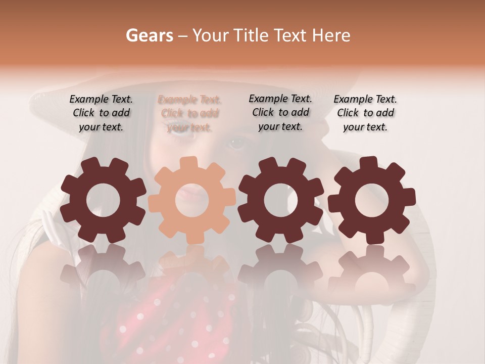 Hat Posed Cutie PowerPoint Template