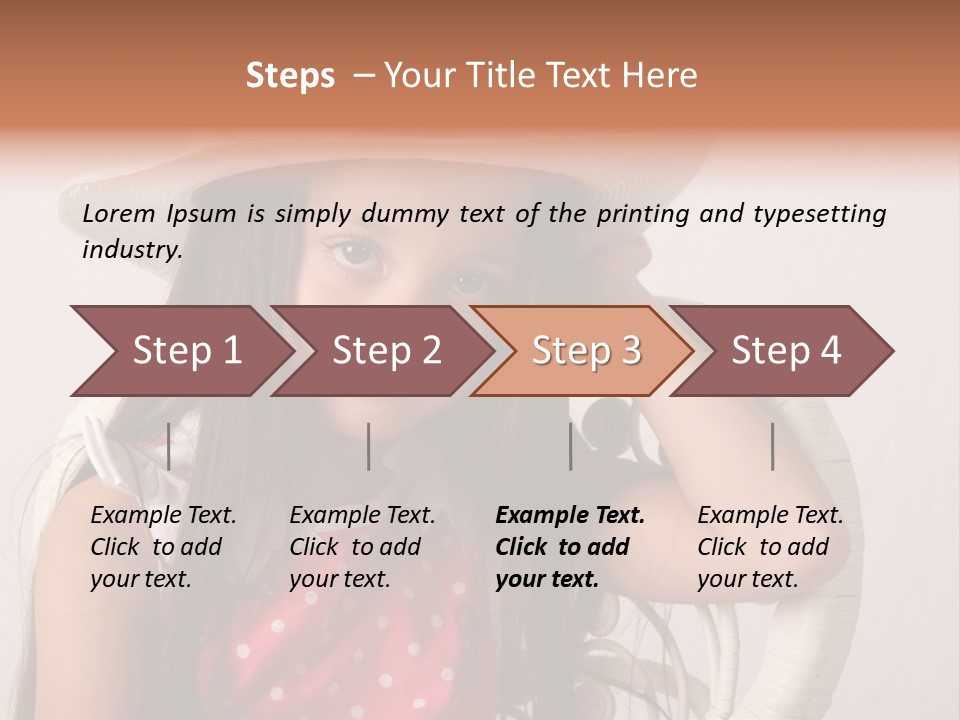 Hat Posed Cutie PowerPoint Template