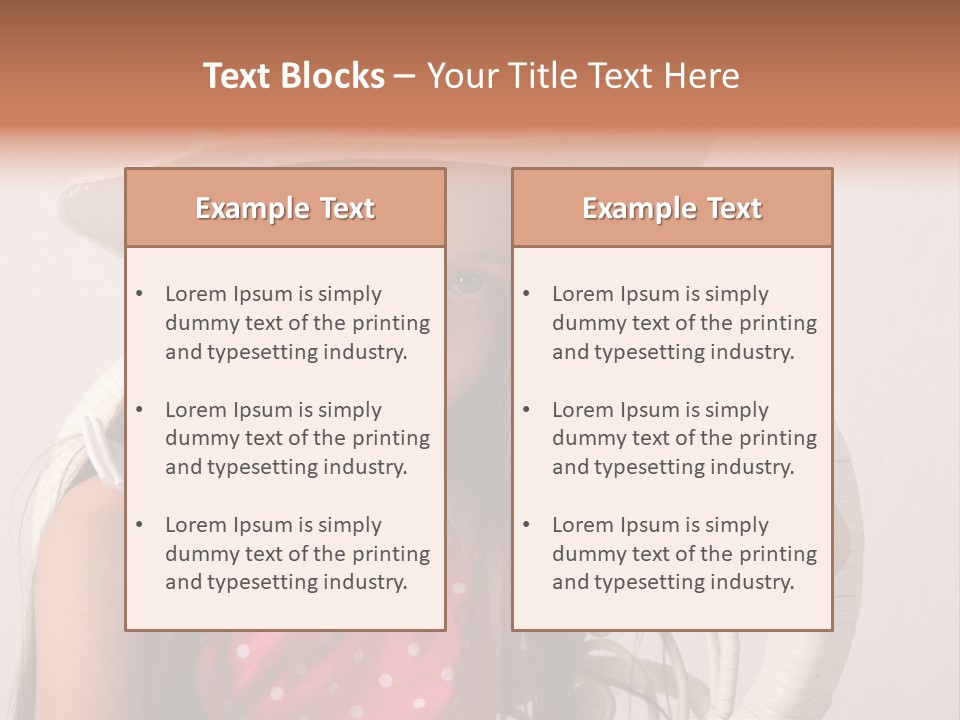 Hat Posed Cutie PowerPoint Template