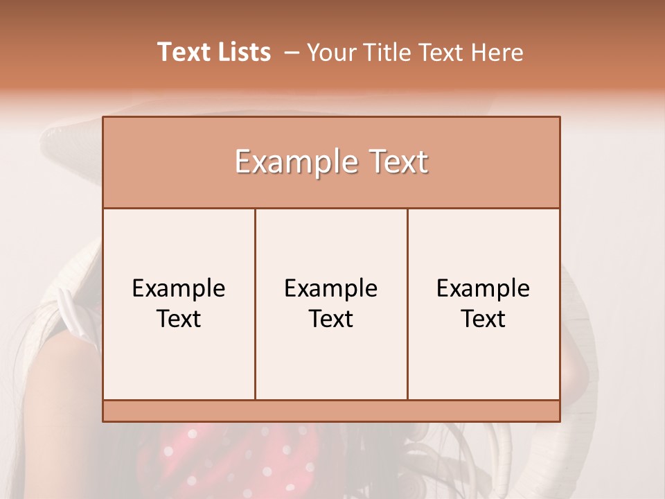 Hat Posed Cutie PowerPoint Template