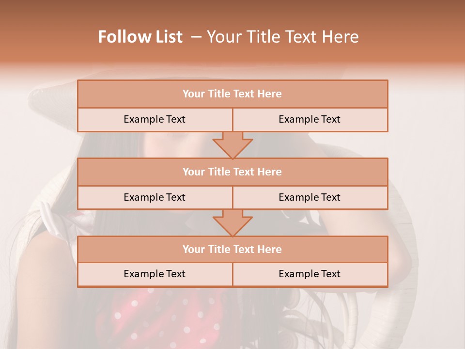 Hat Posed Cutie PowerPoint Template