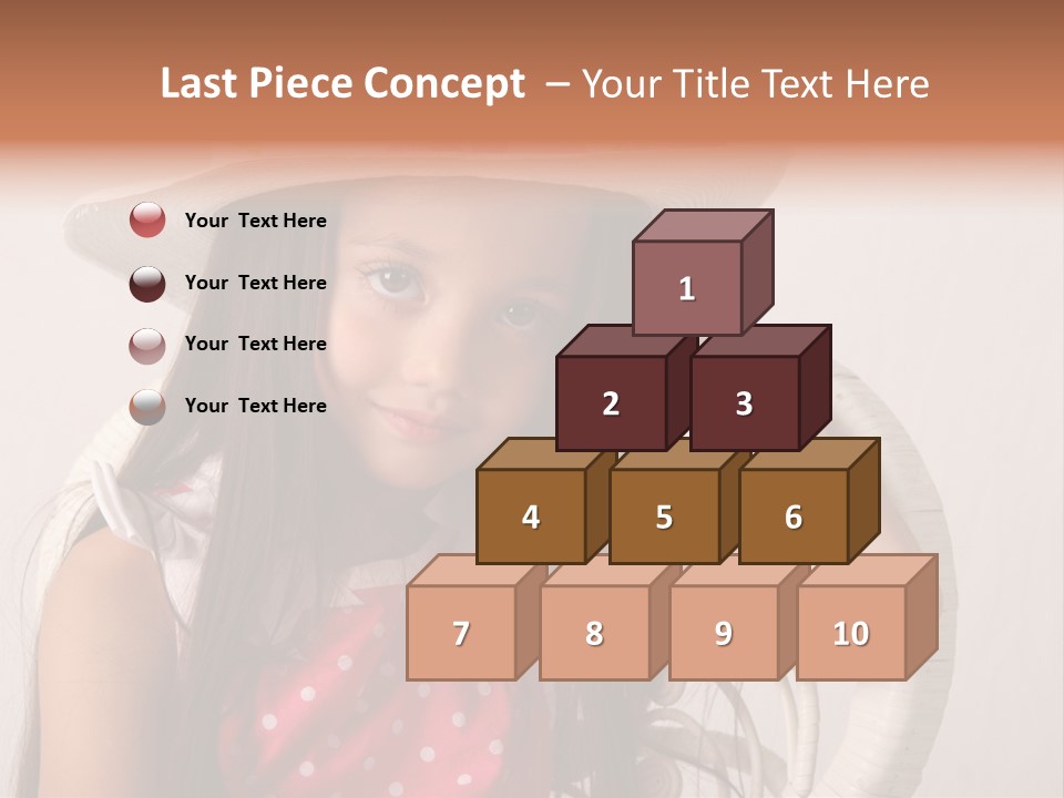 Hat Posed Cutie PowerPoint Template