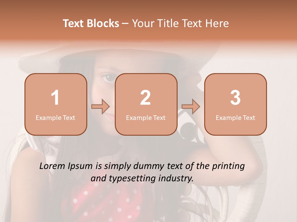 Hat Posed Cutie PowerPoint Template