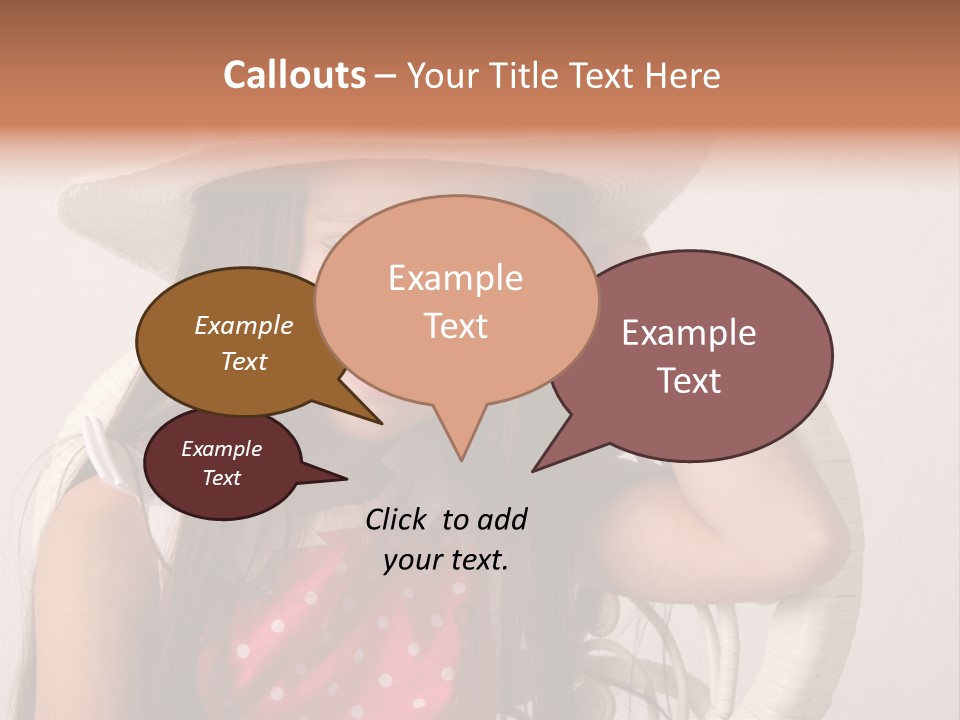 Hat Posed Cutie PowerPoint Template