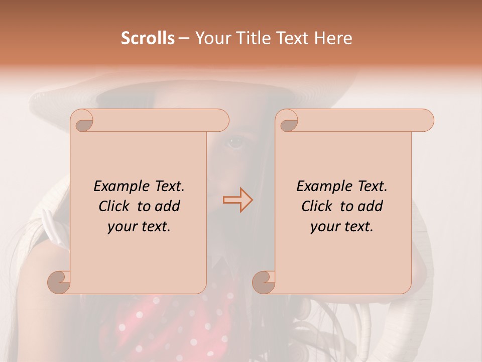 Hat Posed Cutie PowerPoint Template