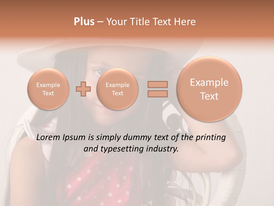 Hat Posed Cutie PowerPoint Template