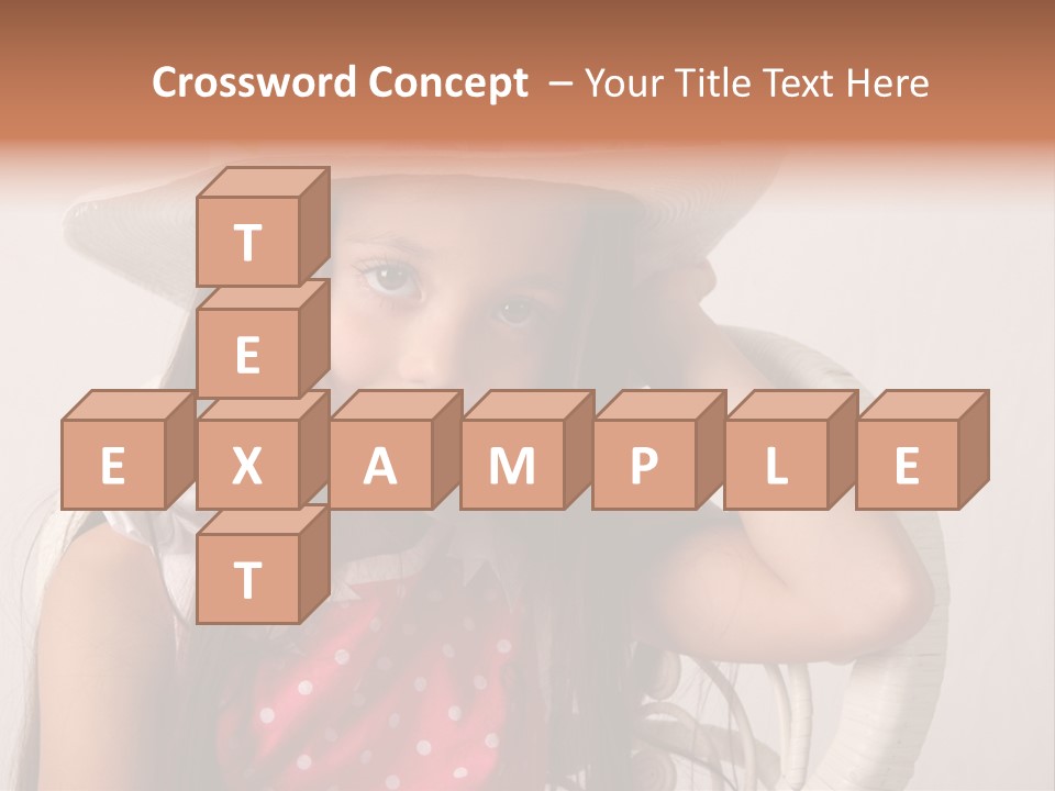 Hat Posed Cutie PowerPoint Template