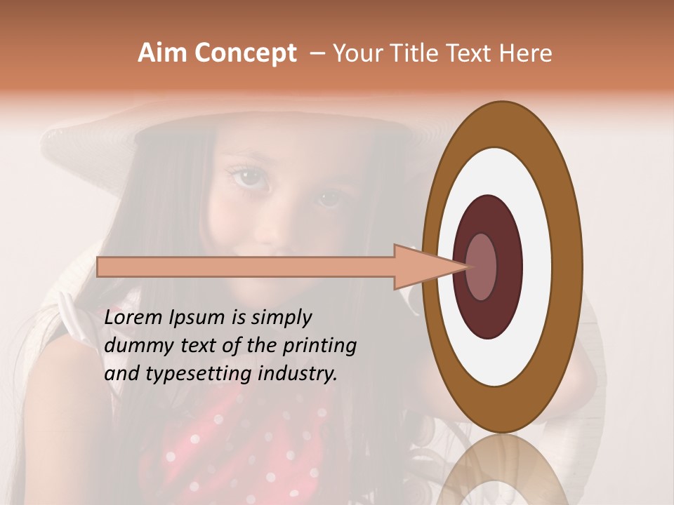 Hat Posed Cutie PowerPoint Template