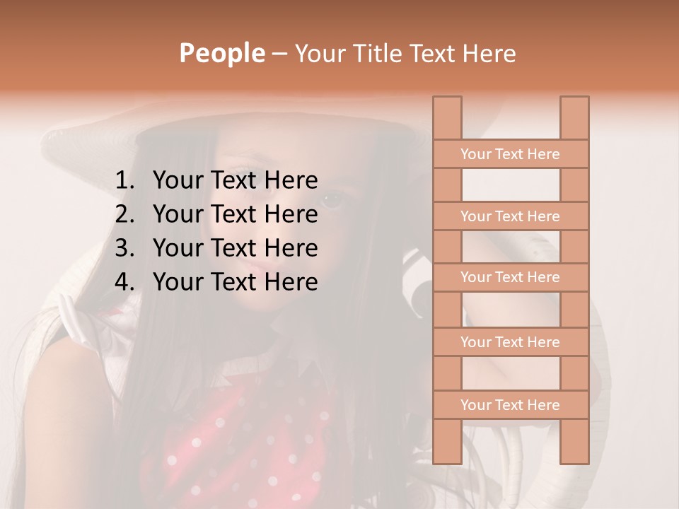 Hat Posed Cutie PowerPoint Template