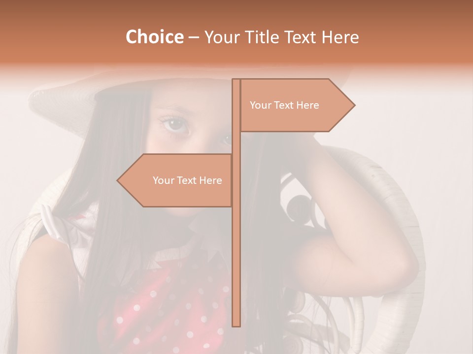 Hat Posed Cutie PowerPoint Template