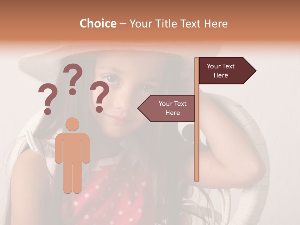 Hat Posed Cutie PowerPoint Template