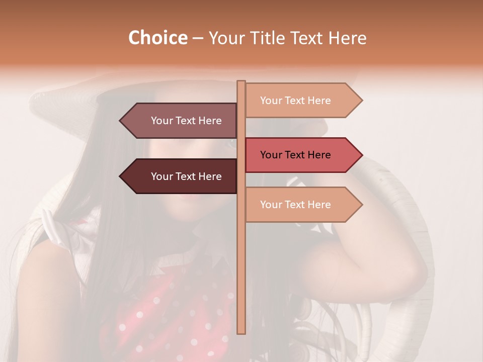 Hat Posed Cutie PowerPoint Template