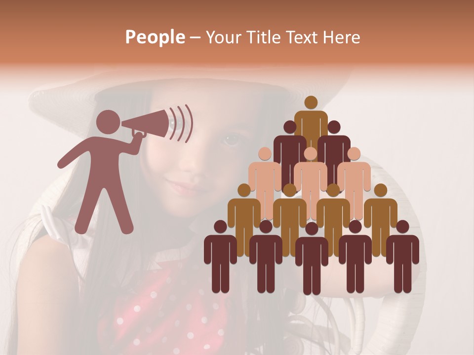 Hat Posed Cutie PowerPoint Template