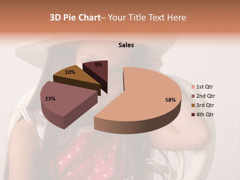 Hat Posed Cutie PowerPoint Template