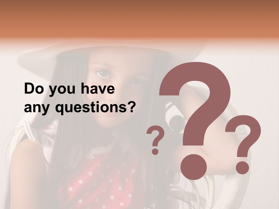 Hat Posed Cutie PowerPoint Template