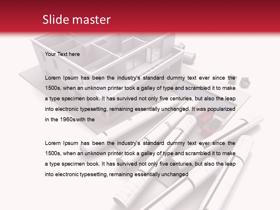 Construction Study Domicile PowerPoint Template