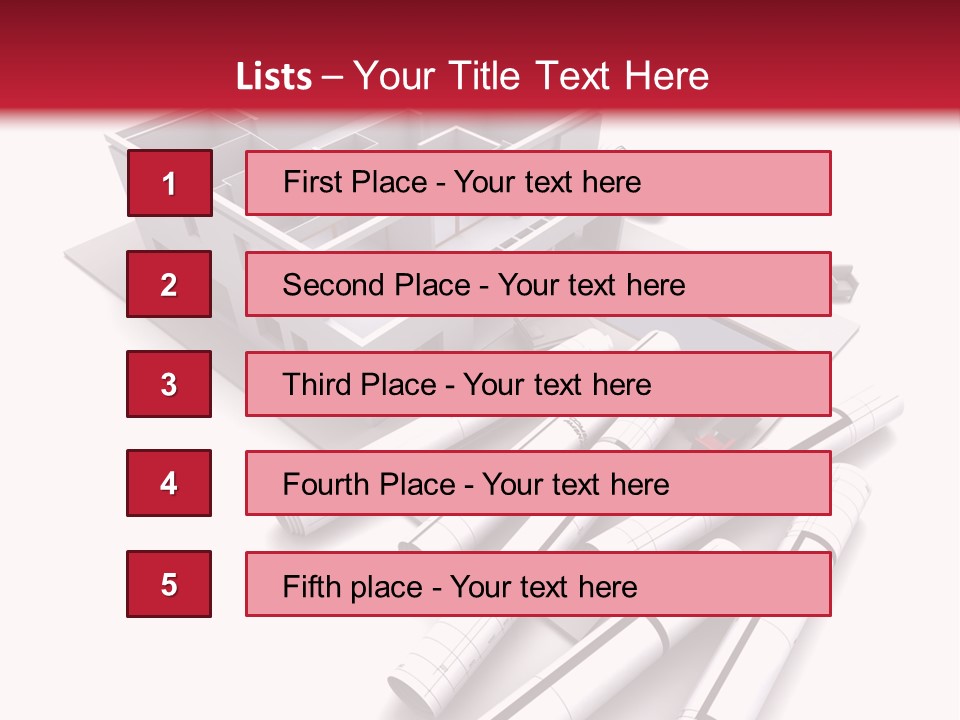Construction Study Domicile PowerPoint Template