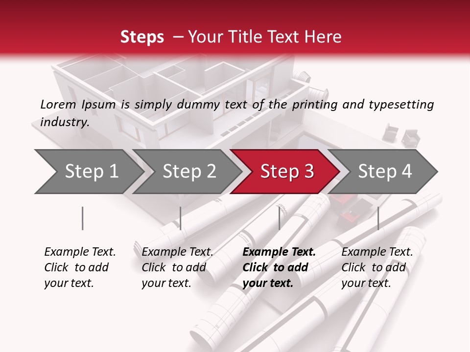 Construction Study Domicile PowerPoint Template