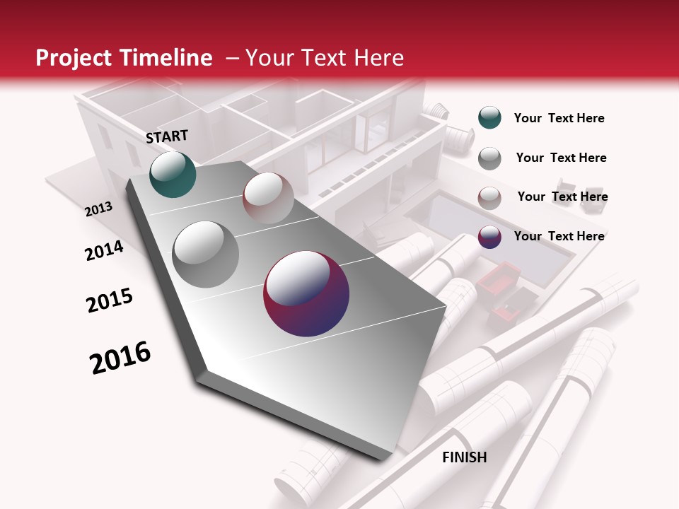 Construction Study Domicile PowerPoint Template