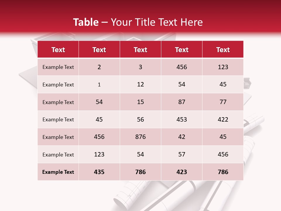 Construction Study Domicile PowerPoint Template