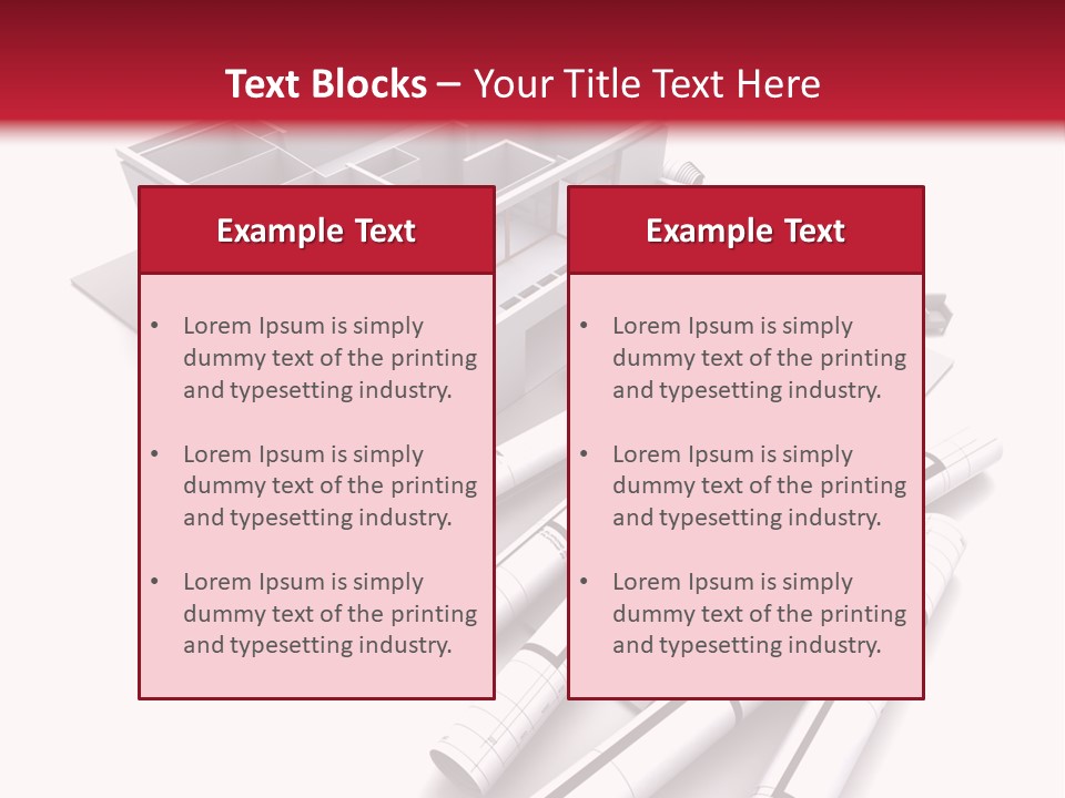Construction Study Domicile PowerPoint Template