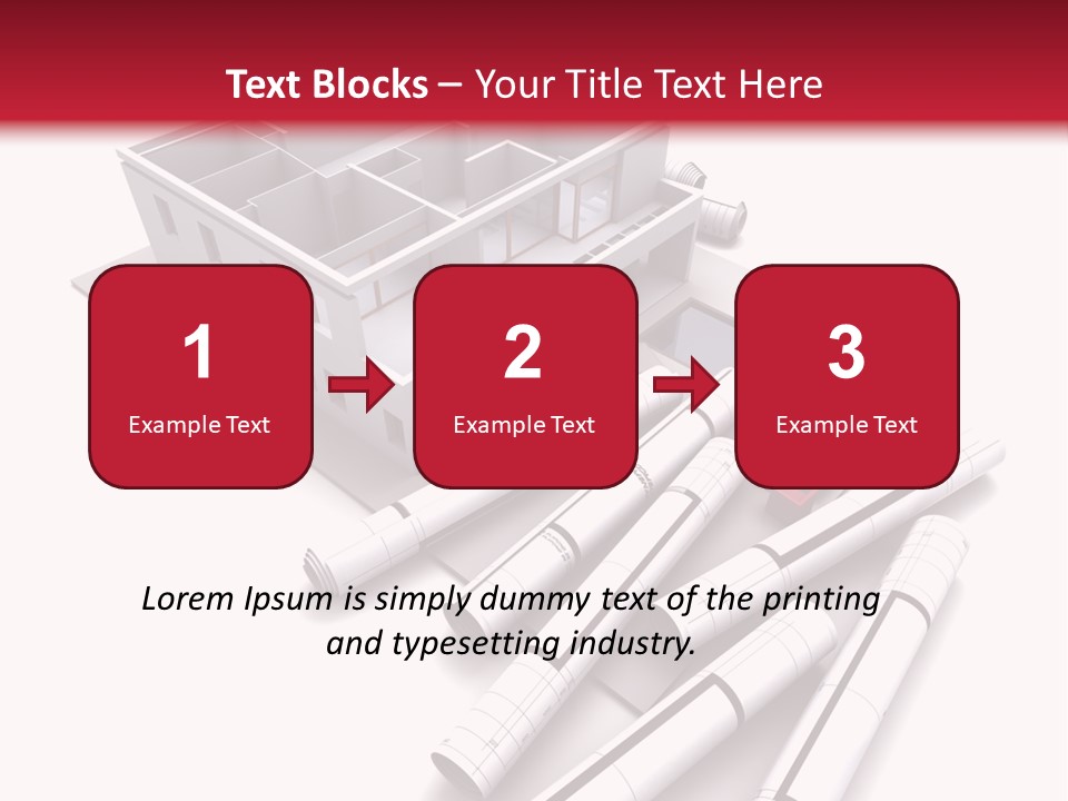 Construction Study Domicile PowerPoint Template