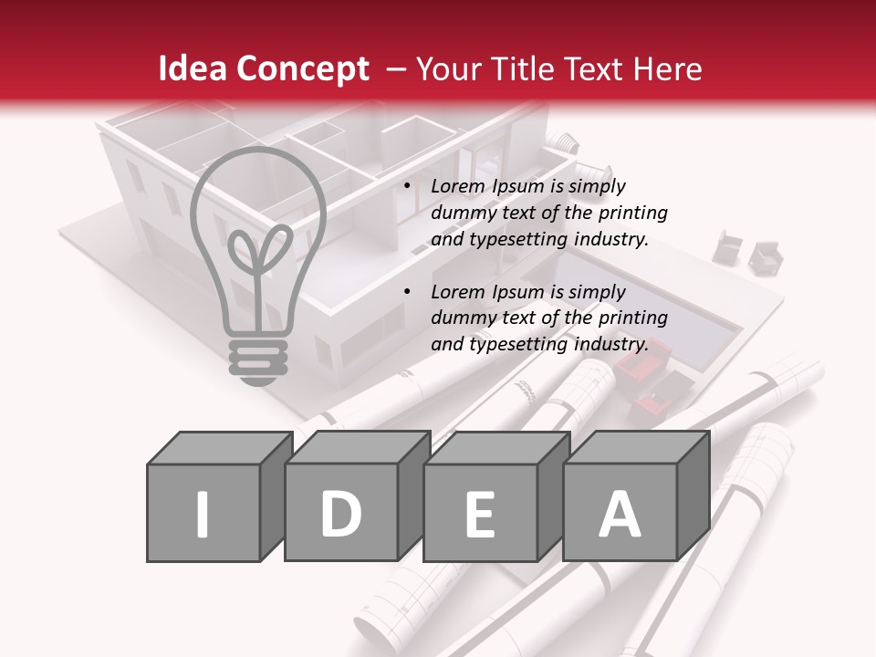 Construction Study Domicile PowerPoint Template