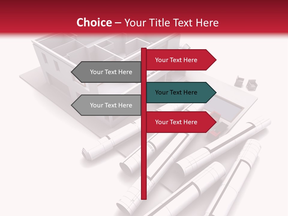 Construction Study Domicile PowerPoint Template