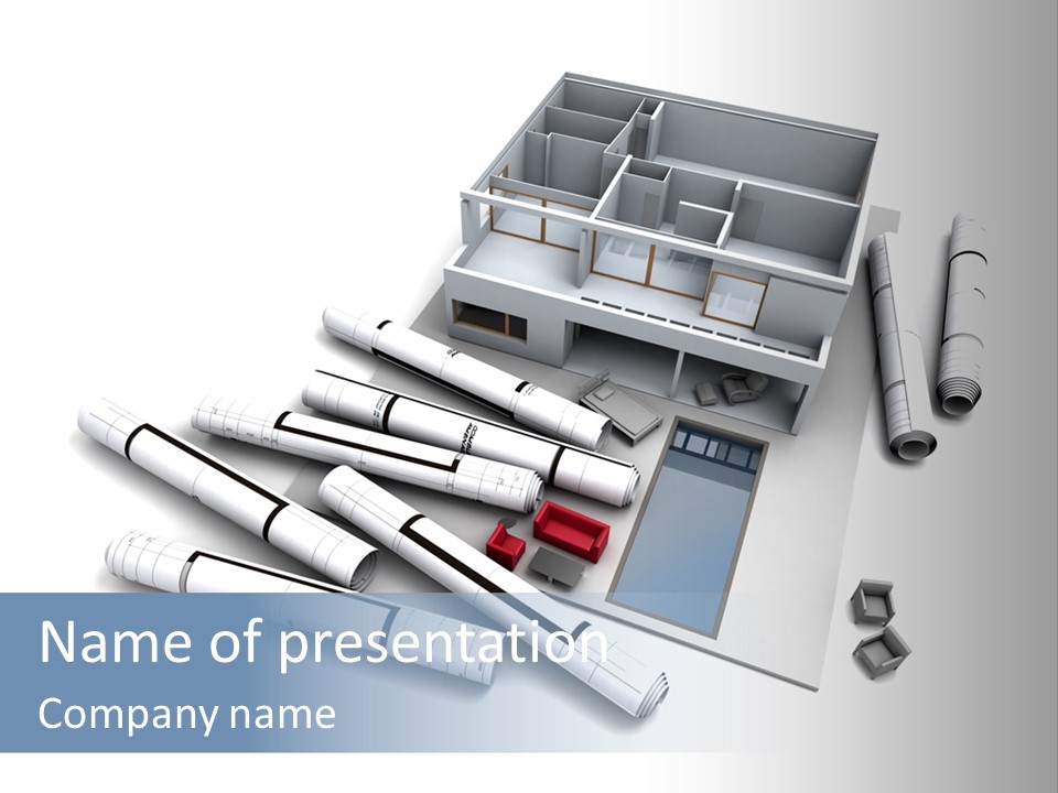 Construction Framework Property PowerPoint Template