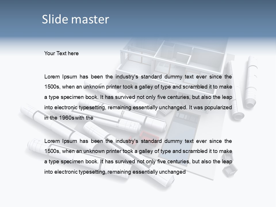 Construction Framework Property PowerPoint Template