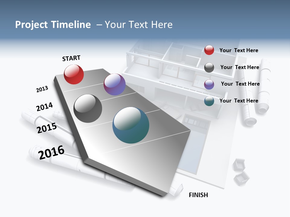 Construction Framework Property PowerPoint Template