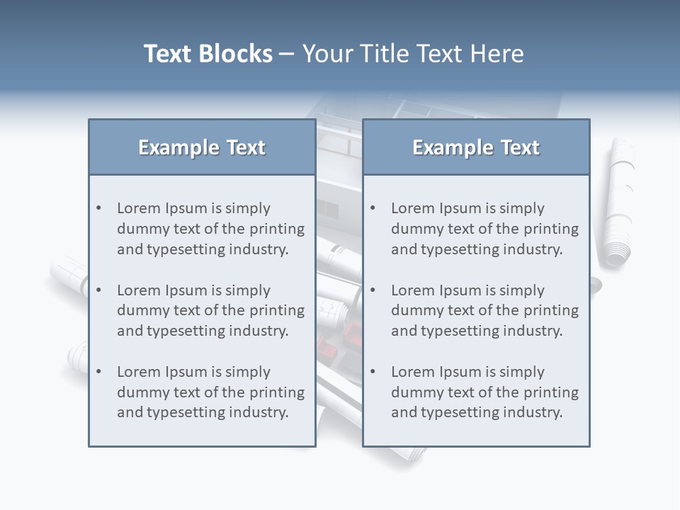 Construction Framework Property PowerPoint Template