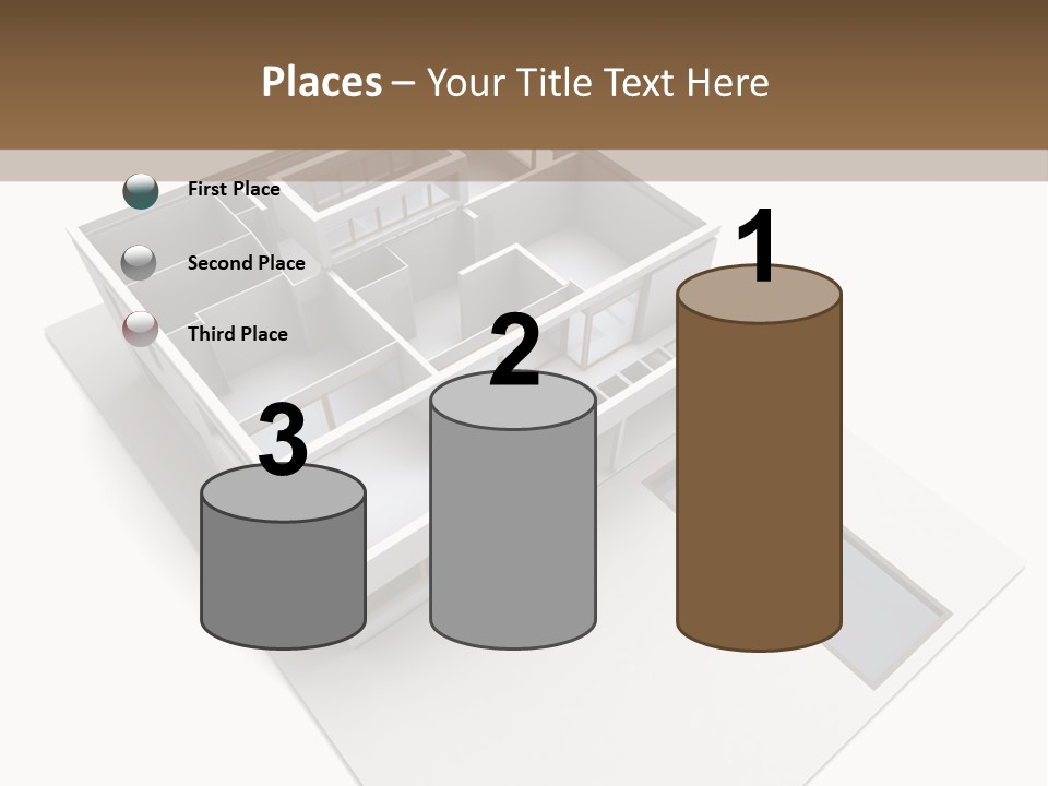 Dwelling Pencil Chalet PowerPoint Template