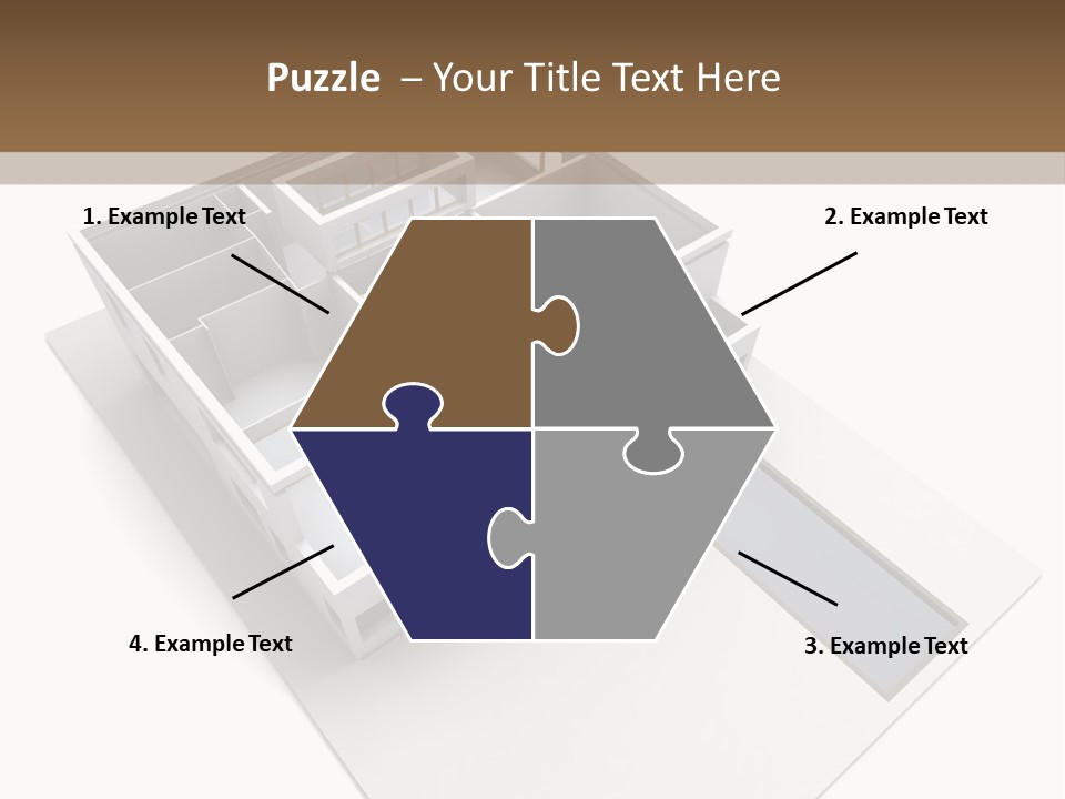 Dwelling Pencil Chalet PowerPoint Template