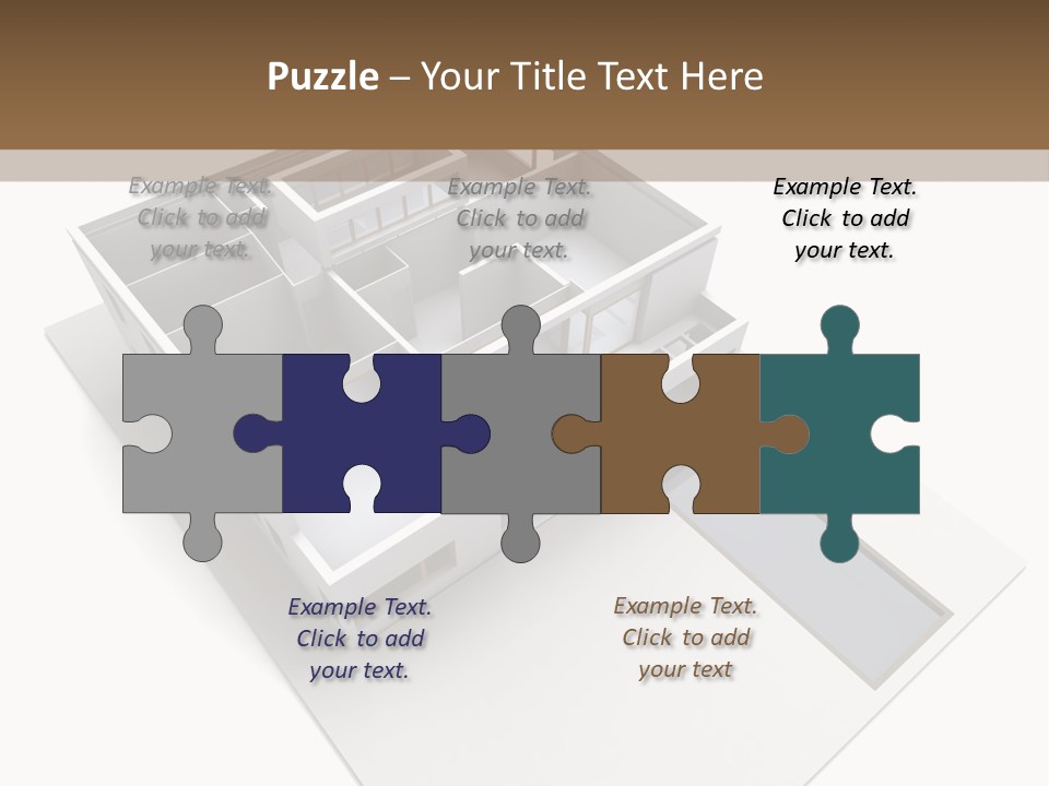 Dwelling Pencil Chalet PowerPoint Template