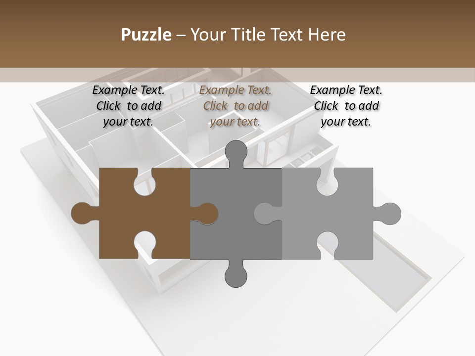 Dwelling Pencil Chalet PowerPoint Template