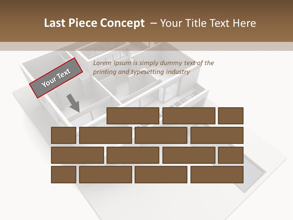 Dwelling Pencil Chalet PowerPoint Template