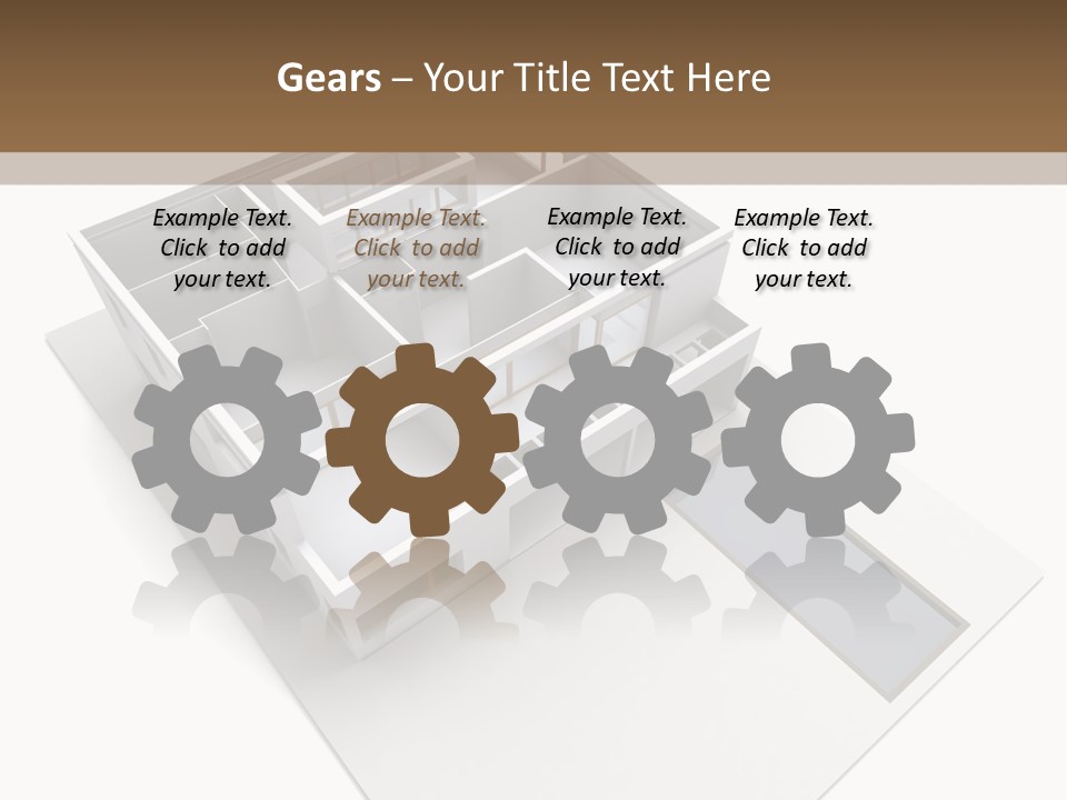 Dwelling Pencil Chalet PowerPoint Template