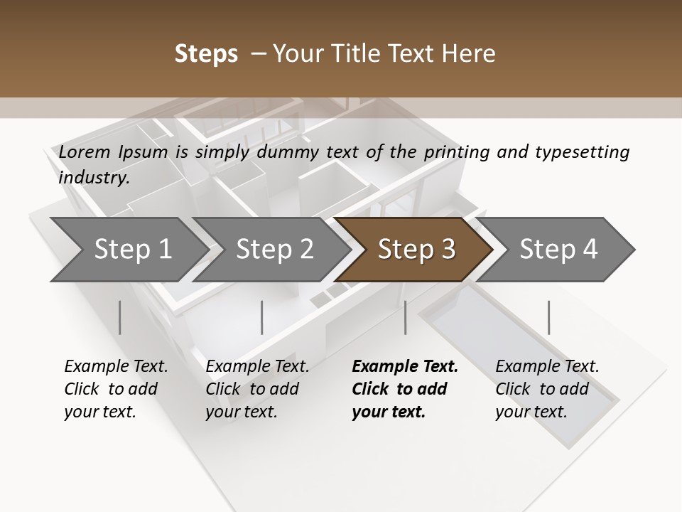 Dwelling Pencil Chalet PowerPoint Template