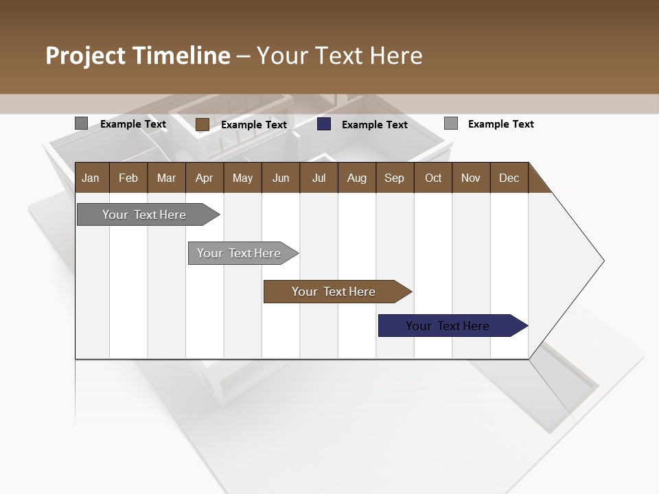 Dwelling Pencil Chalet PowerPoint Template