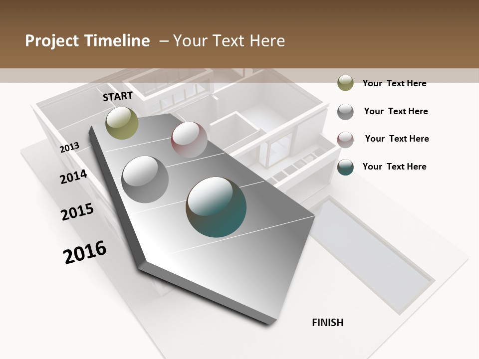 Dwelling Pencil Chalet PowerPoint Template