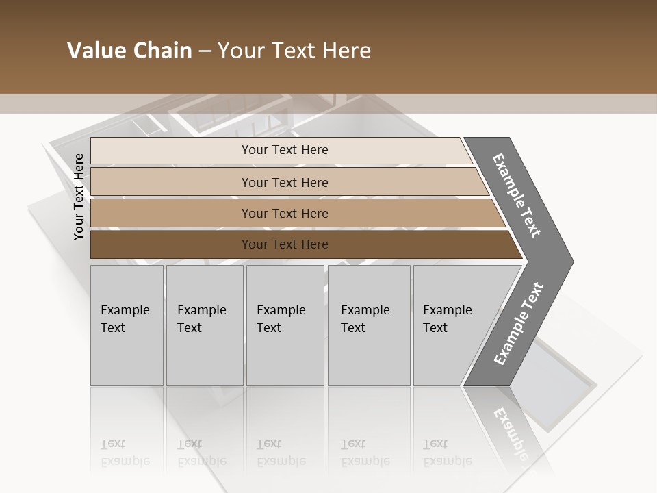 Dwelling Pencil Chalet PowerPoint Template