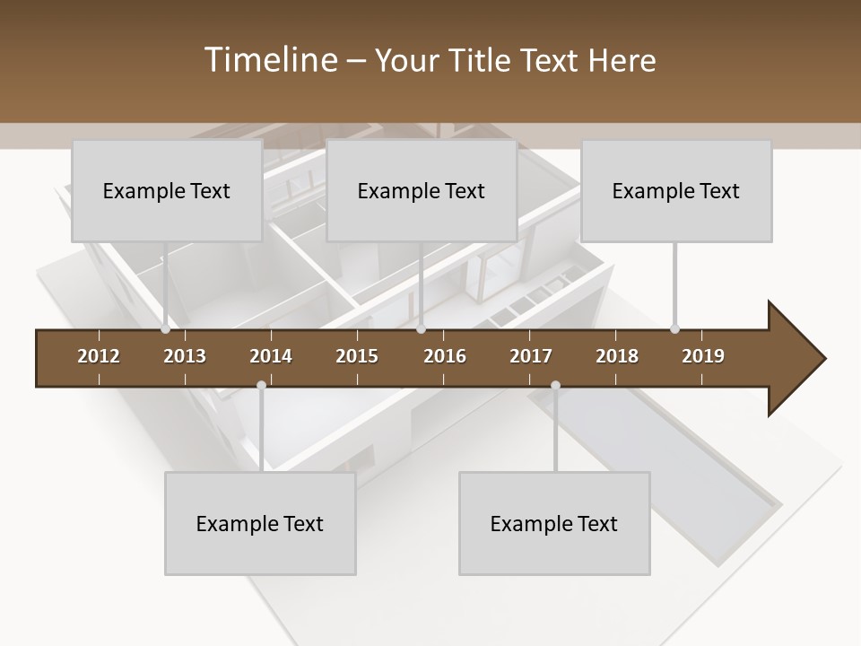 Dwelling Pencil Chalet PowerPoint Template