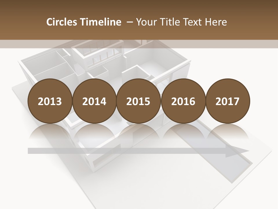 Dwelling Pencil Chalet PowerPoint Template