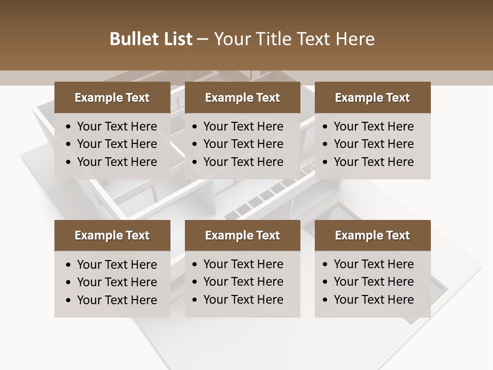 Dwelling Pencil Chalet PowerPoint Template